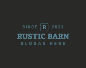 Retro Rustic Apparel logo design