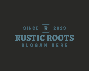 Retro Rustic Apparel logo design