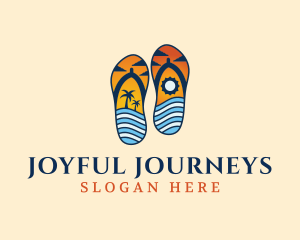 Vacation Summer Slippers logo