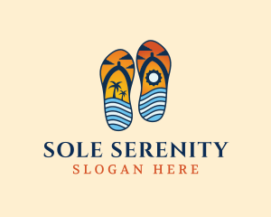 Vacation Summer Slippers logo