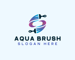 Paint Brush Renovation logo design