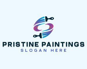 Paint Brush Renovation logo design