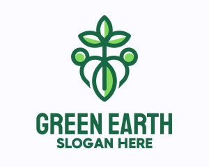 Green Plant Organization logo design