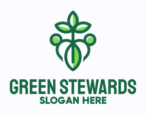 Green Plant Organization logo design