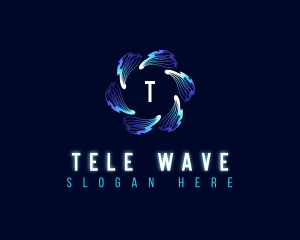 Network Waves Technology logo design