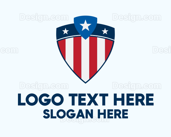 Stars & Stripes Shield Logo