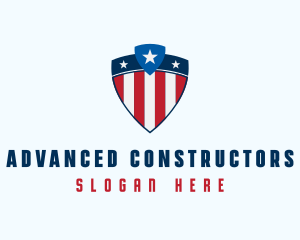 Stars & Stripes Shield logo design