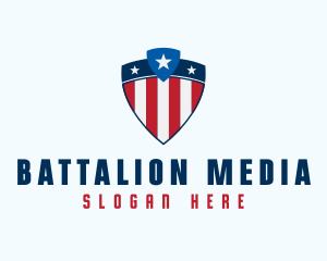 Stars & Stripes Shield logo design