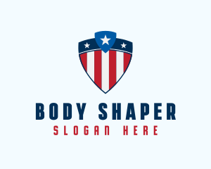 Stars & Stripes Shield logo design