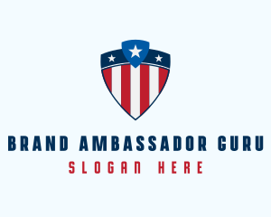 Stars & Stripes Shield logo design