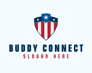 Stars & Stripes Shield logo design