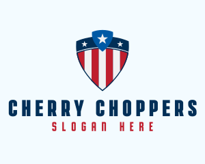 Stars & Stripes Shield logo design