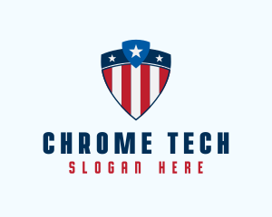 Stars & Stripes Shield logo design