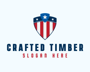 Stars & Stripes Shield logo design