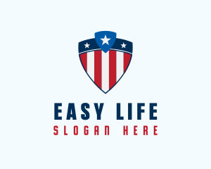 Stars & Stripes Shield logo design