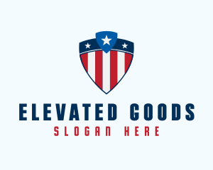 Stars & Stripes Shield logo design