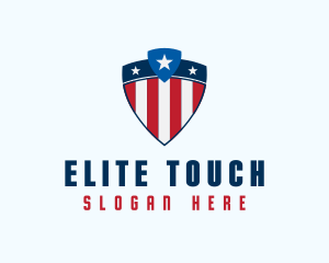 Stars & Stripes Shield logo design