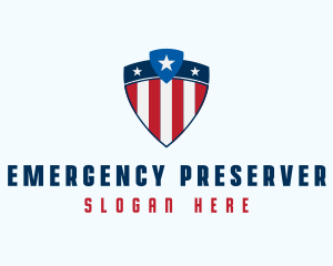 Stars & Stripes Shield logo design