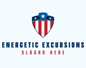 Stars & Stripes Shield logo design