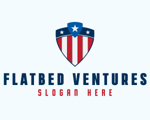 Stars & Stripes Shield logo design