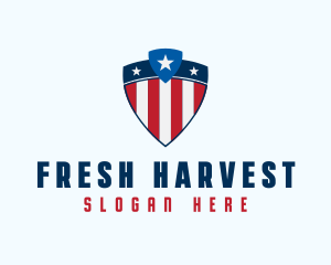 Stars & Stripes Shield logo design