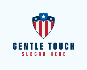 Stars & Stripes Shield logo design