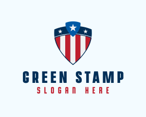 Stars & Stripes Shield logo design