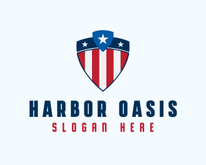 Stars & Stripes Shield logo design