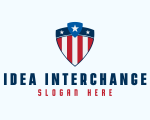 Stars & Stripes Shield logo design