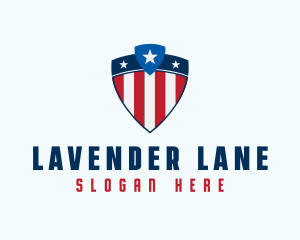 Stars & Stripes Shield logo design