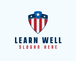 Stars & Stripes Shield logo design