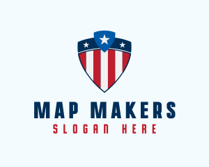 Stars & Stripes Shield logo design