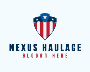 Stars & Stripes Shield logo design