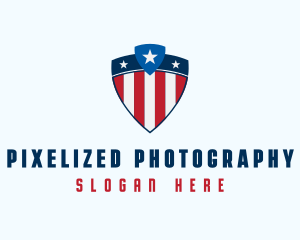 Stars & Stripes Shield logo design