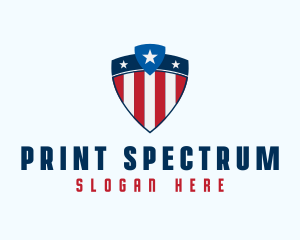 Stars & Stripes Shield logo design