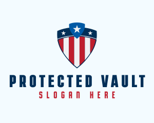 Stars & Stripes Shield logo design