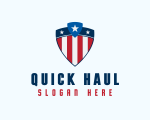 Stars & Stripes Shield logo design