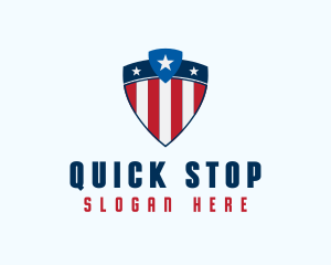 Stars & Stripes Shield logo design