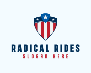 Stars & Stripes Shield logo design