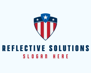 Stars & Stripes Shield logo design