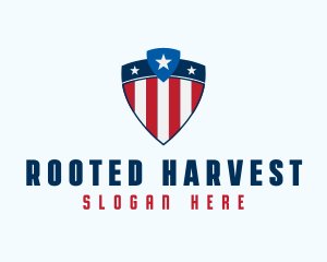 Stars & Stripes Shield logo design