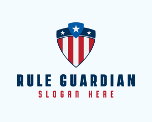 Stars & Stripes Shield logo design