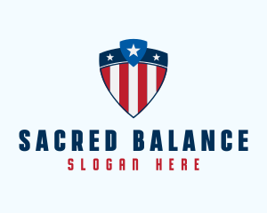 Stars & Stripes Shield logo design