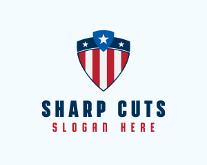 Stars & Stripes Shield logo design