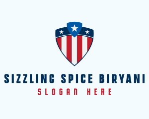 Stars & Stripes Shield logo design