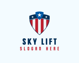 Stars & Stripes Shield logo design