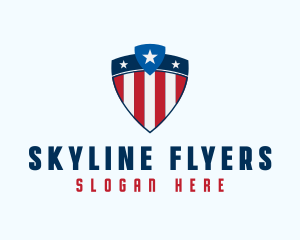 Stars & Stripes Shield logo design