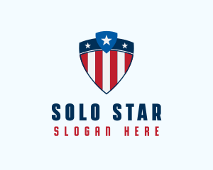 Stars & Stripes Shield logo design