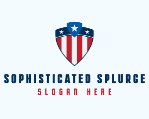 Stars & Stripes Shield logo design