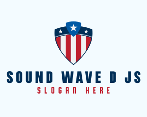 Stars & Stripes Shield logo design